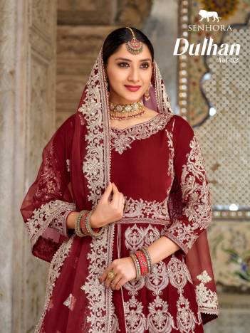Dulhan Vol 42 By Senhora Dresses Designer Velvet Bridal Salwar Kameez Collection